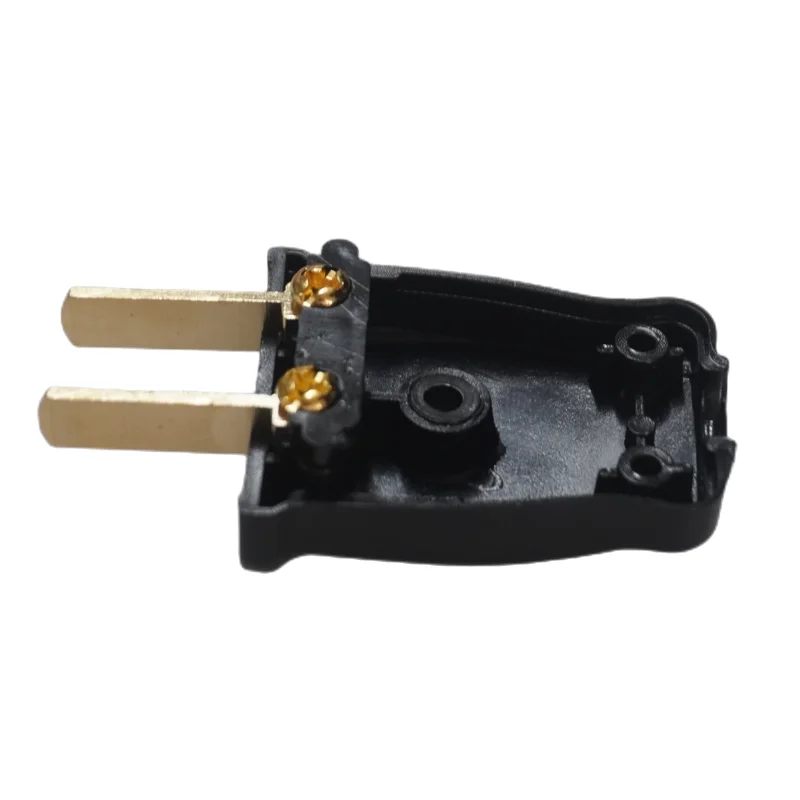1pcs Black USA Japan Canada Taiwan Mexico male wiring power plug 2 Pin 10A 250V power extension cord plug power extension plug