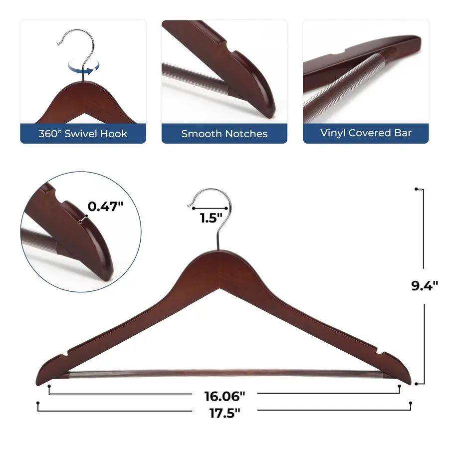 Hangers in a neat closet