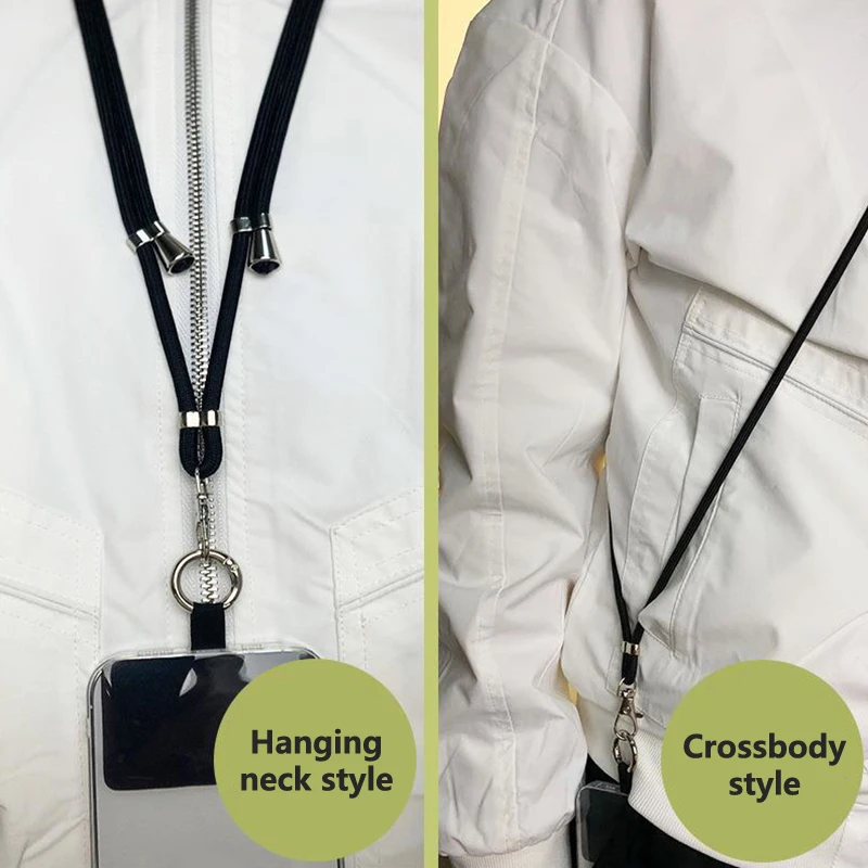 Versatile Crossbody Phone Strap with Clip - Adjustable Anti-Lost Necklace Lanyard