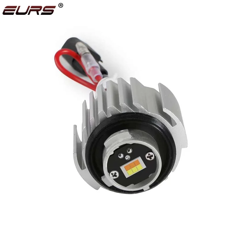 2pcs LED 안개등 전구 자동차 DRL 헤드라이트 듀얼 컬러 화이트 옐로우 도요타 랜드 크루저 300 2021 2022 2023에 적합