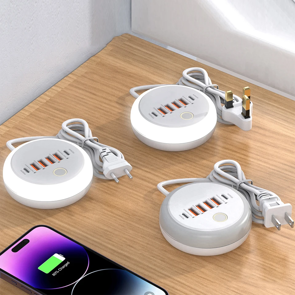 PD20W Fast Charging Wall Charger with LED Light