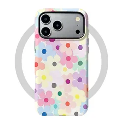 Magnetic Floral Print Phone Case with 2 - in - 1 Film and Bumper Cover for Poco X8 Pro (DF - CIX2H1 - JSS264)