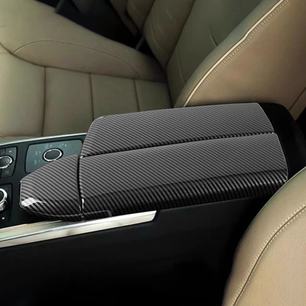 

Обшивка панели, антикоррозийный подлокотник, коробка из углеродного волокна с текстурой, аксессуары для интерьера автомобиля для Mercedes Benz GLE