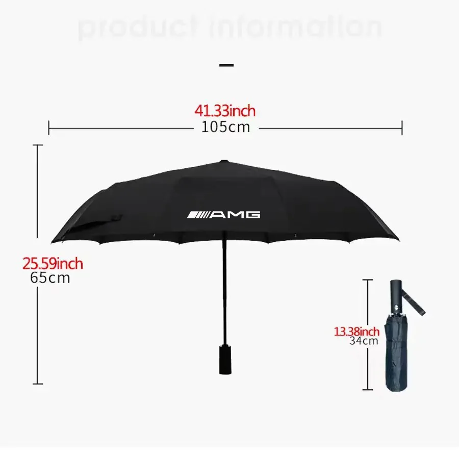 Car Automatic Folding Windproof Sunshade Umbrella For Mercedes-Benz AMG A C E S V Class GLC Sprinter ML SLK CLS GLA GLK SL Vito
