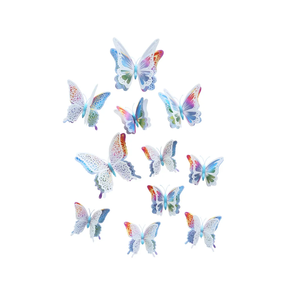 Luminous Stickers Butterfly Room Bedroom Fluorescent Wall stickers Self-adhesive children's room luminous decoration