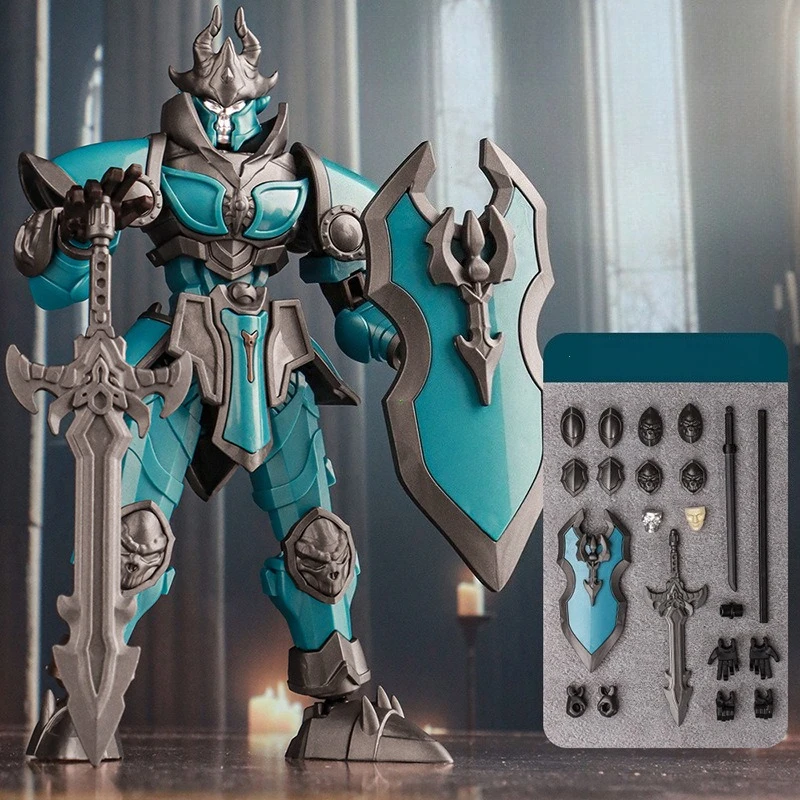 Three-Dimensional Knight Assembled Mecha Model Assembly Toy Multi-Articulable Decoration Action Figures Anime Games Toy Children