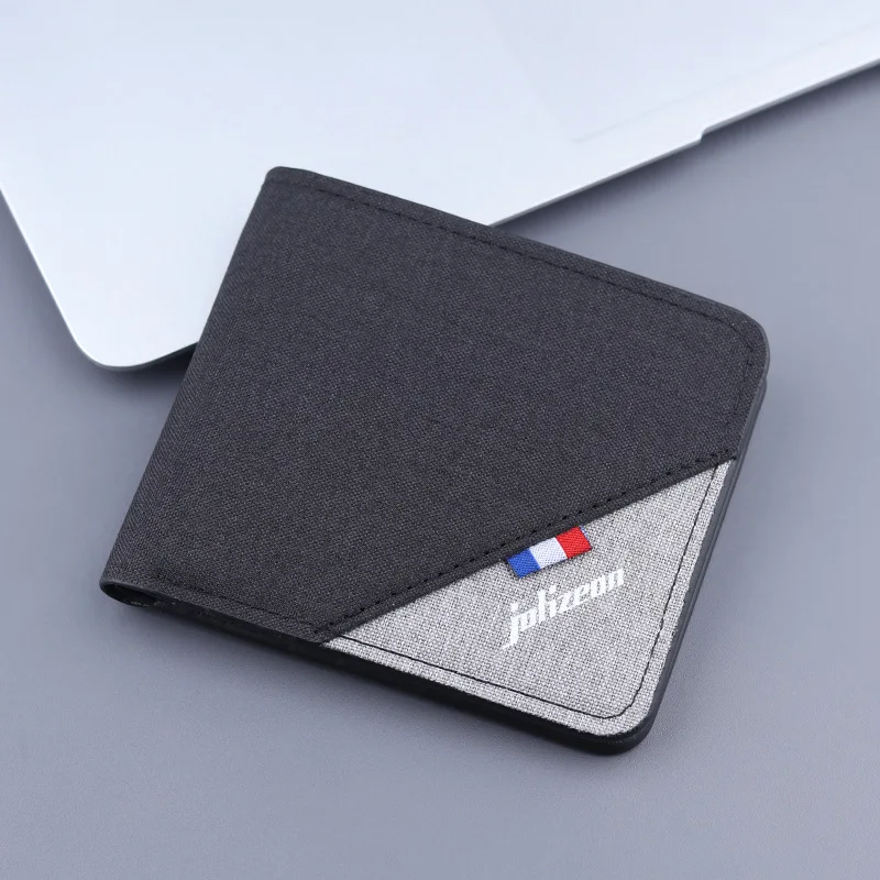 

Short Men Wallets Slim Classic Coin Pocket Photo Holder Small Male Wallet Print Quality Card Holder Frosted Leather Men Purses
