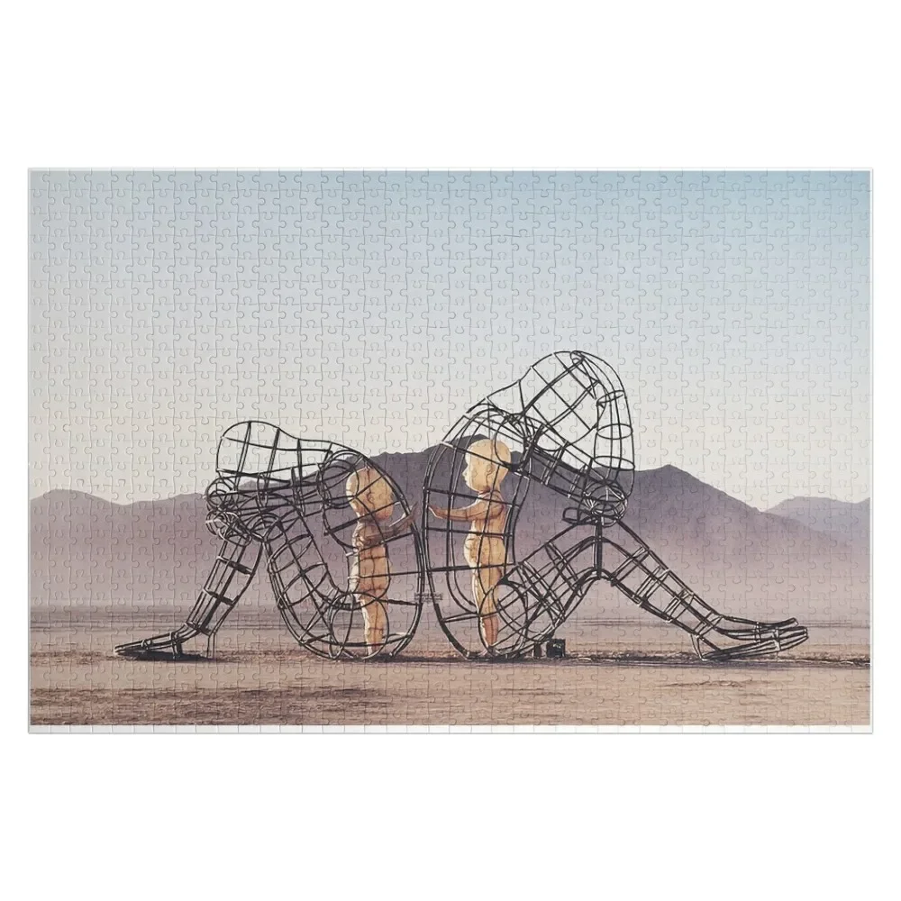 

7. Architecture of two persons turning their backs to one another at Burning Man. Jigsaw Puzzle Baby Toy Wooden Adults Puzzle