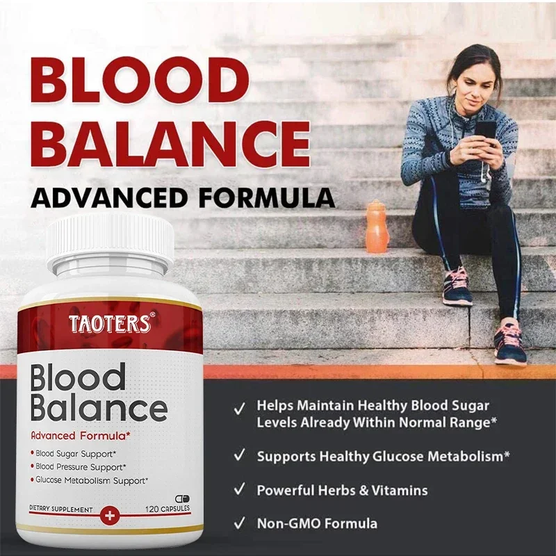 Blood Balance Formula Capsules-Balance blood sugar metabolism, promote cardiovascular and heart health