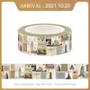NEW 1PC 10M Decorative Vintage Alphabet Map Letter Newspapers Stamp Washi Tape Paper Adhesive Stickers Cute Journal Stationery 2
