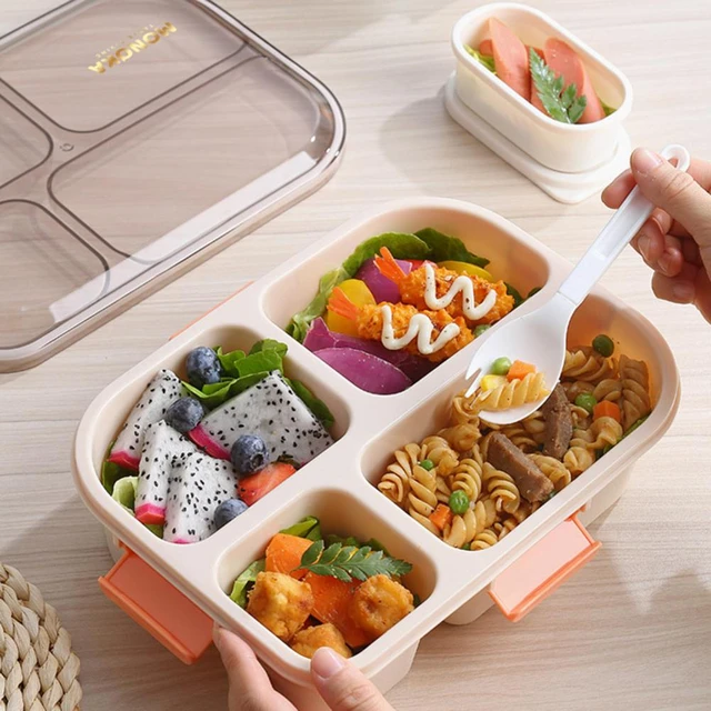 1 Set Reusable Lunch Container Easy to Clean Lunch Box Fresh