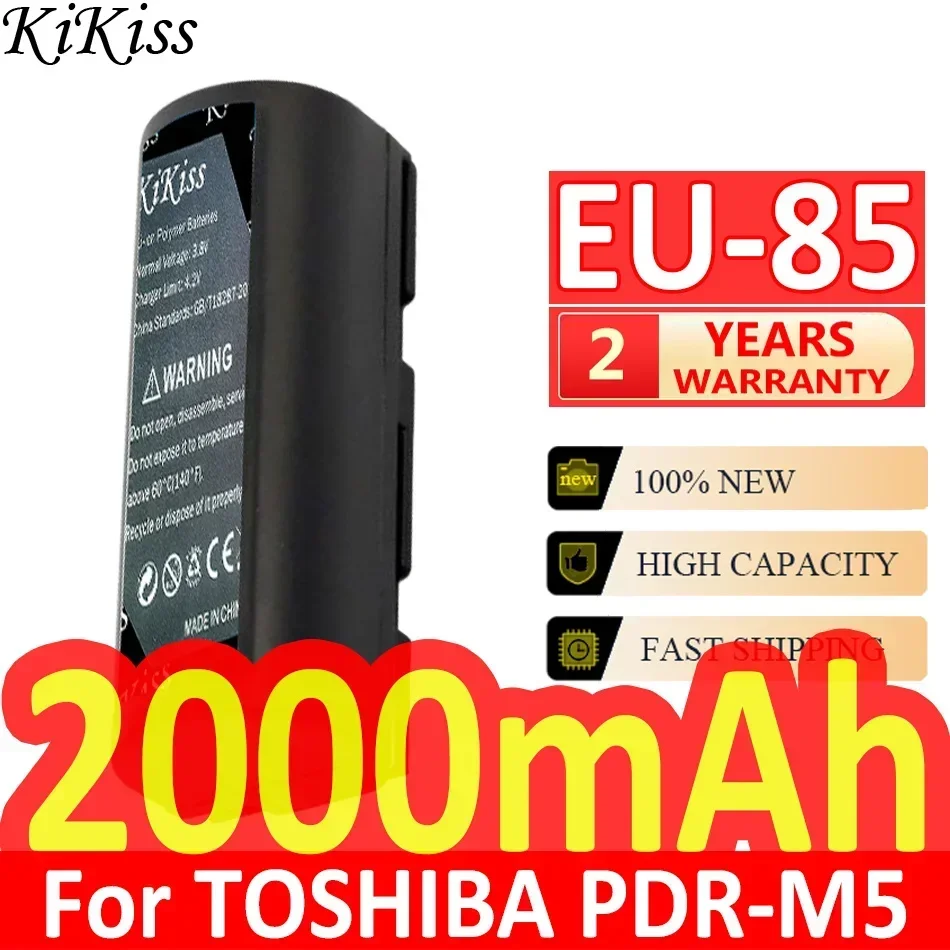 2000Mah Kikiss Potente Batteria Eu-85 (Fnp80) Per Kyocera Microelite 3300 Per Kodak Dc4800 Per Zoom Per Toshiba Pdr-M5 Pdr-M4