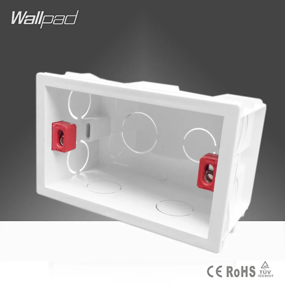 AU US Brazil Isreal Standard Wallpad 118*72MM Cassette Universal White Wall Mounting Box for Wall Switch and Socket Back Box