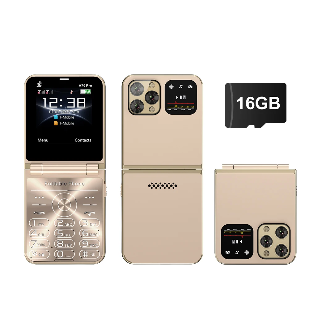 سيرفو A70 برو هاتف محمول قابل للطي 3G WCDMA سرعة ا...