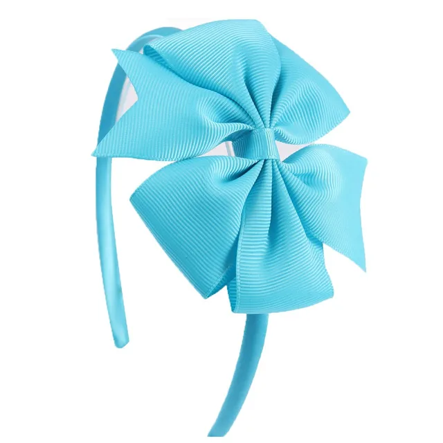 Oaoleer Hair Accessories 4'' Bow Hairband for Girls Handmade Solid Ribbon Headbands with Satin Hoops Kids' Daily Life Headwear 29