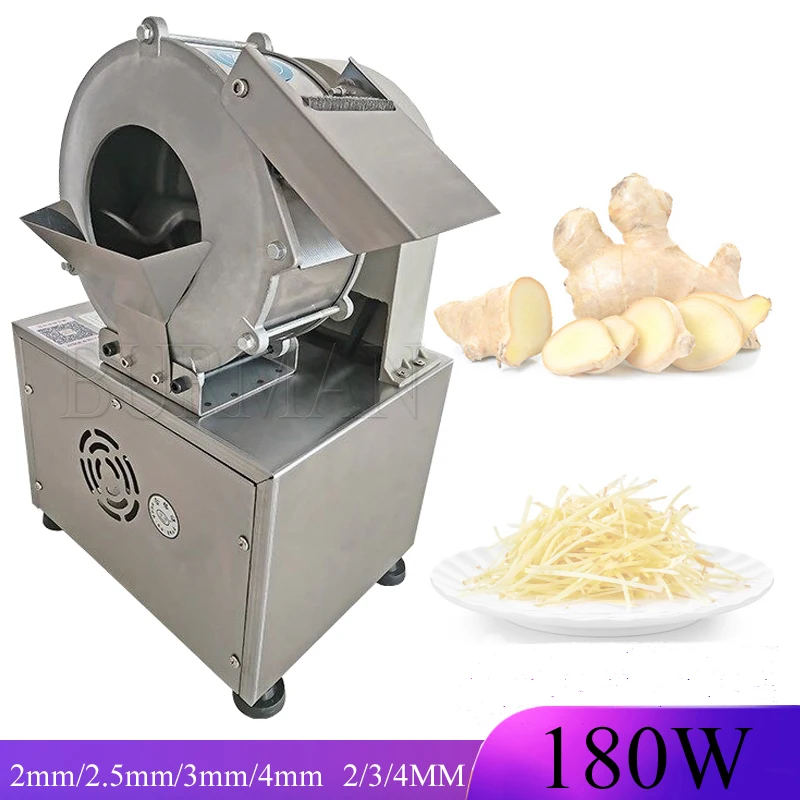 

Automatic Vegetable Cutting Machine Electric Potato Onion Carrot Ginger Slicer Commercial Shredder Multifunction Cutter