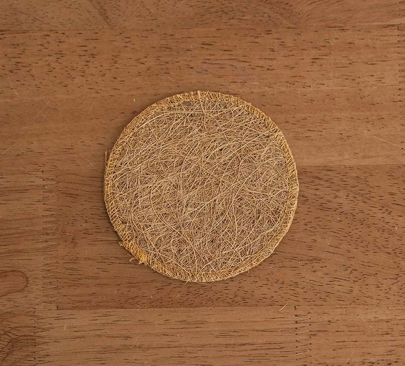 Vintage Eco-Friendly Natural Loofah Teapot Mat and Kitchen Coaster