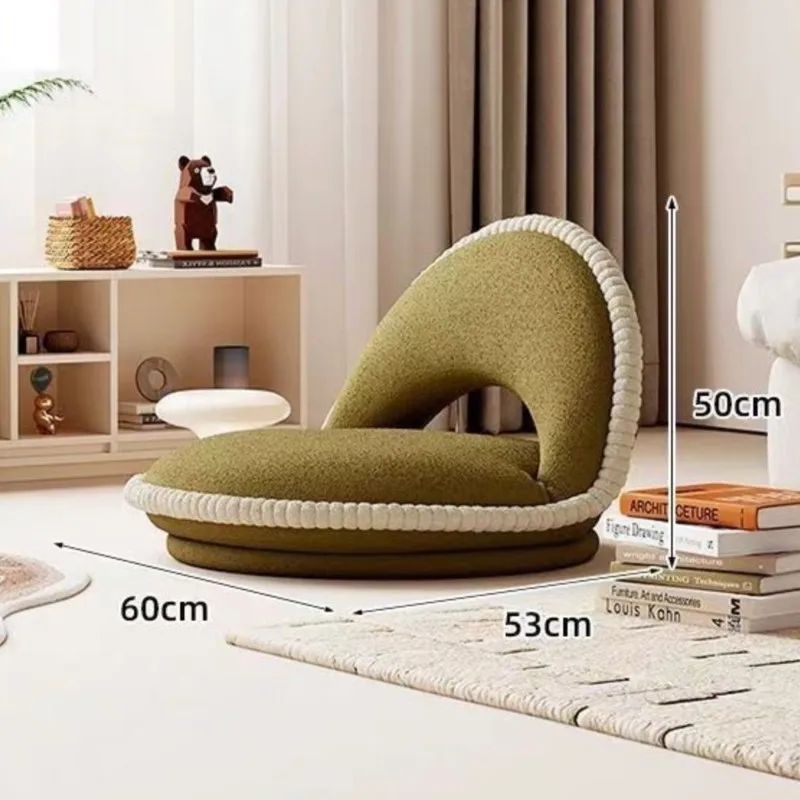 Foldable Seat Cushion X&D Lazy Bed Sofa Bay Window Backrest Tatami Living Room Balcony Single Seat Cushion Bedroom Foldable Seat