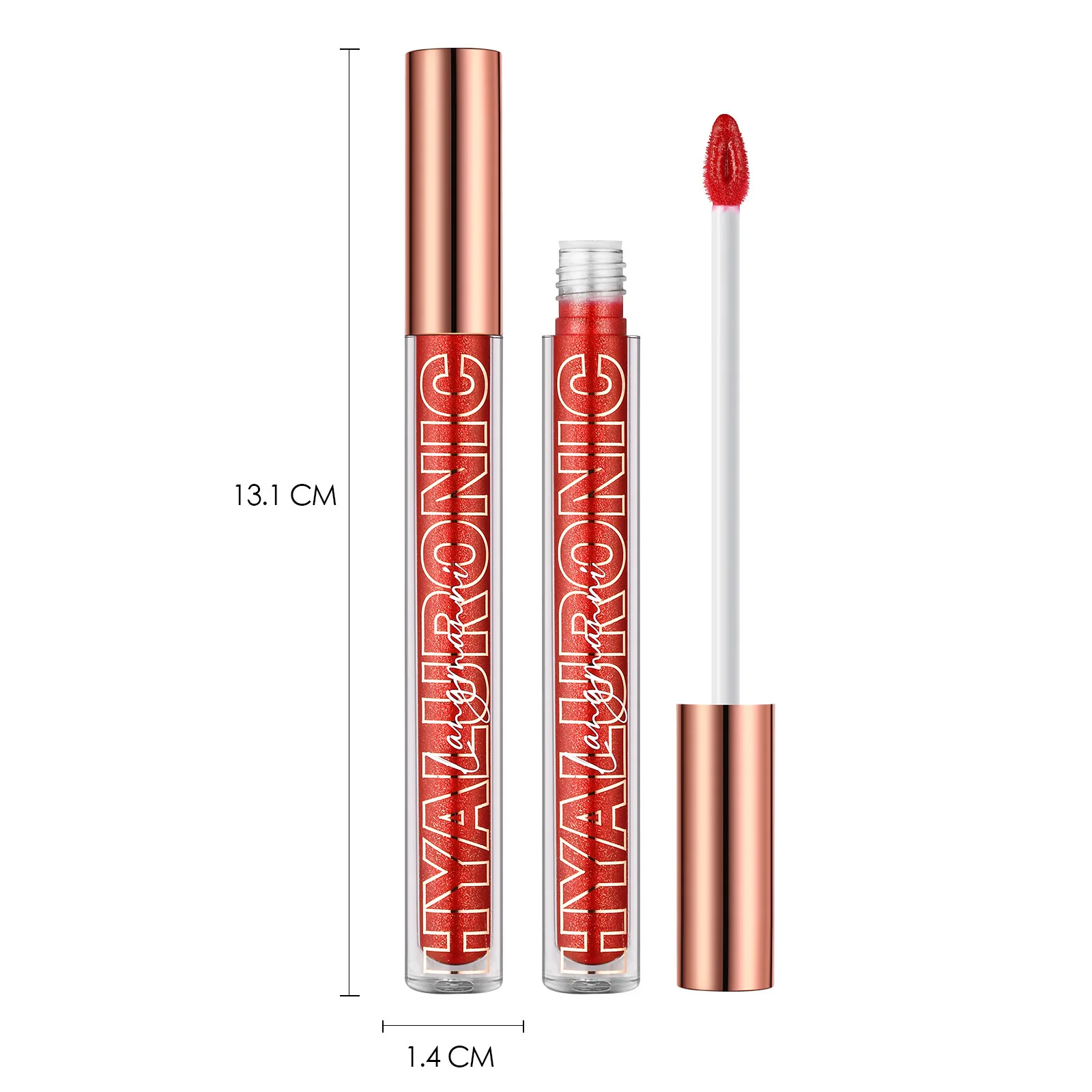 Cosmetics Hyaluronic Acid Lip Stain Glittering Lip Gloss 8Colors Available Moisturizing Lipstick Gloss with lip gloss lip makeup lip stain