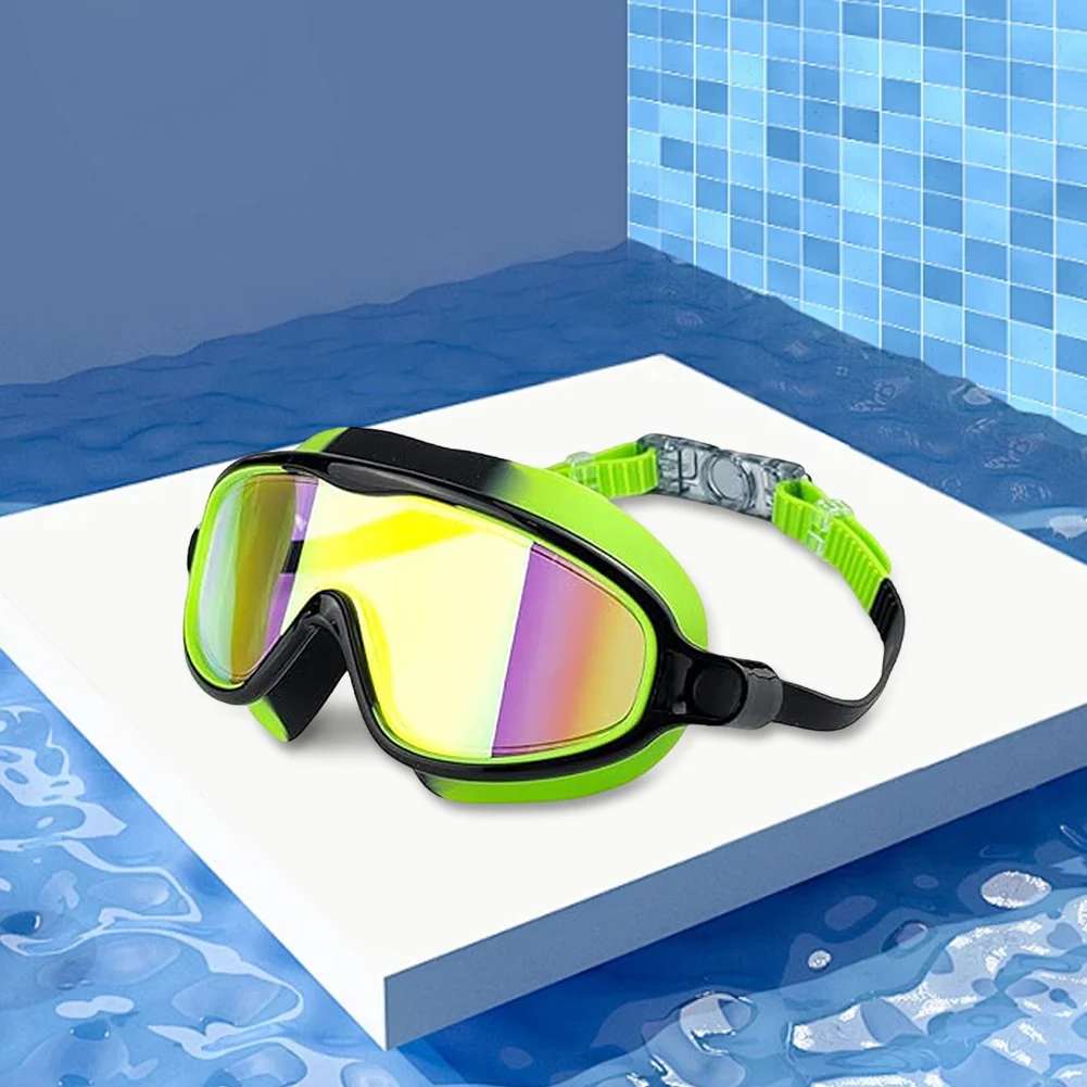 Kids Swimming Goggles No Leak Wide Vision HD Swim Glasses with Ear Plugs & Nose Clip Boys Girls Eyewear Pool Beach Accessories 2