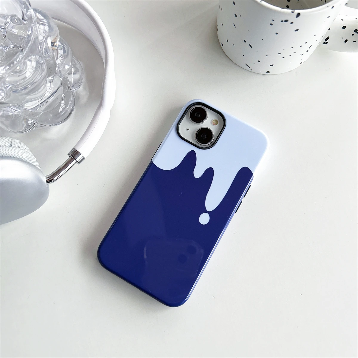 Creamy texture intInclusive Phone Case Two-In-One Film Protective Shell For iPhone 15 14 13 12 11 Pro Max Plus Mini