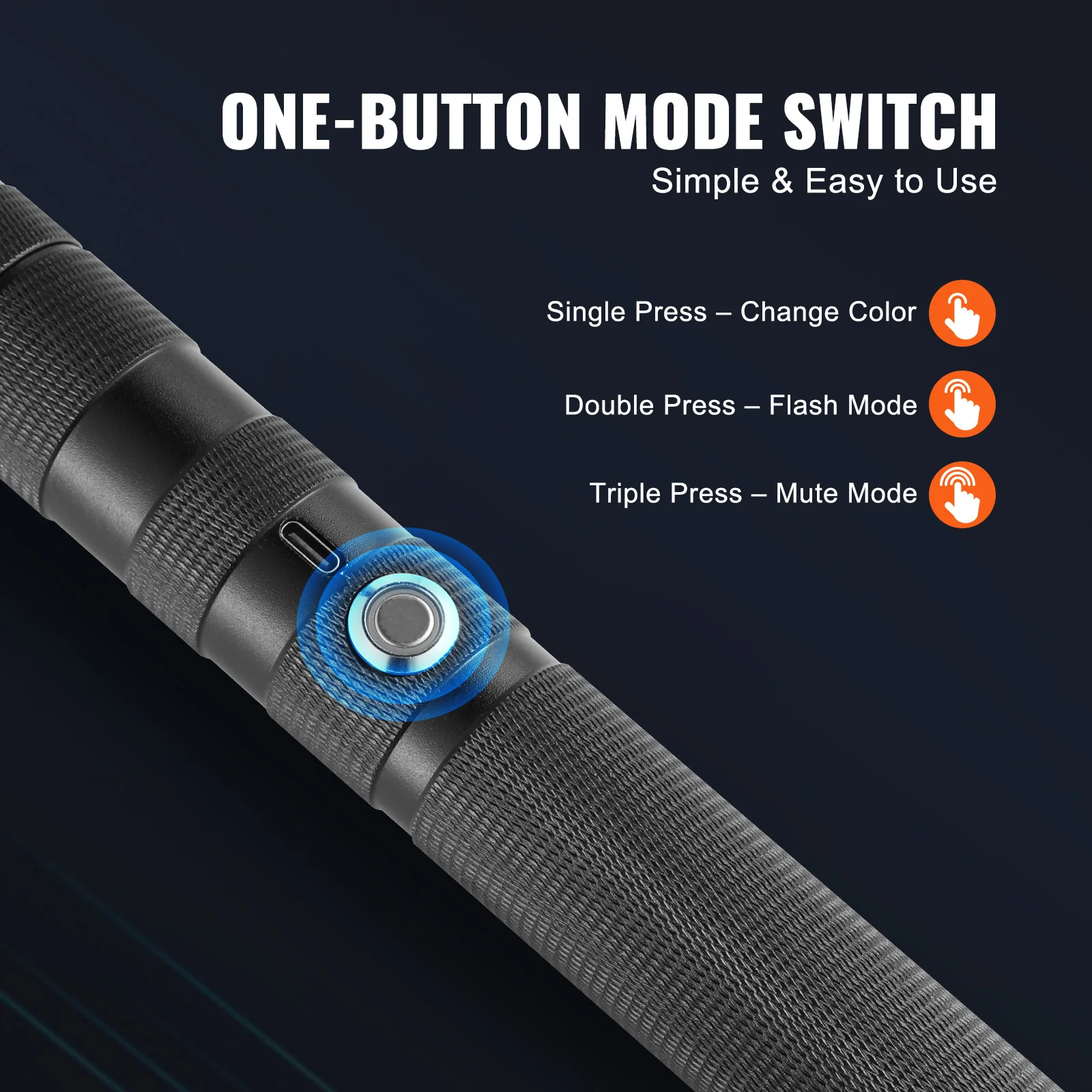 SucceBuy Lightsaber Dueling Light Saber with 14 RGB Colors FX Sound and Realistic Handle Rechargeable Light Up Swords Saber