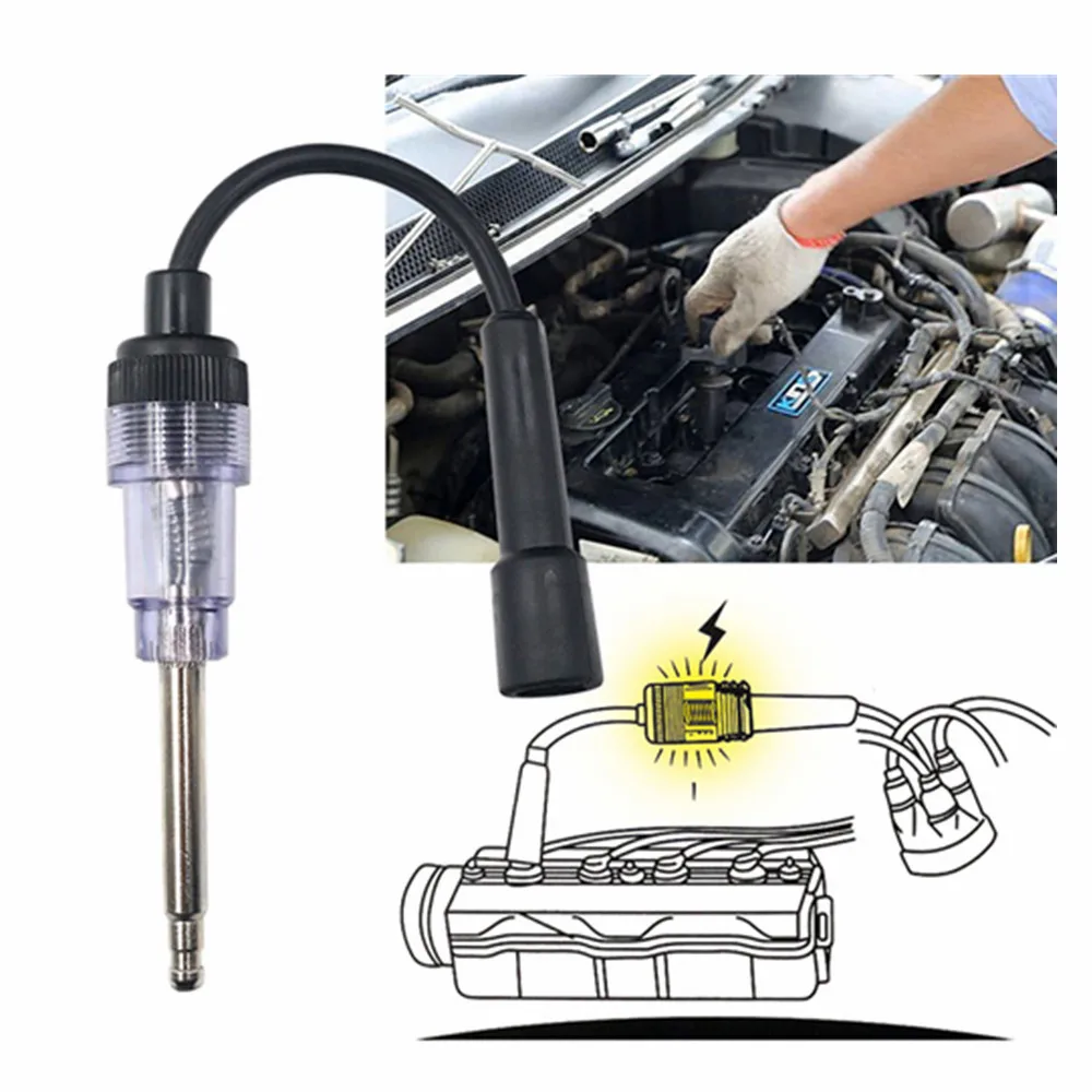 BEST Quality Spark Plug Tester Ignition System Coil Engine In Line Auto Diagnostic Test Tool