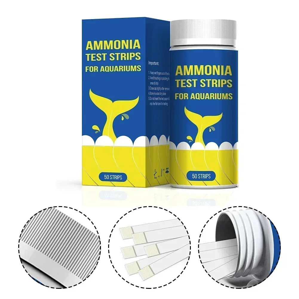 Ammonia Nitrogen Quick Water Quality Test Strips Aquarium Quick Water Quality Test Strips Paper Kit Reliable Accurate