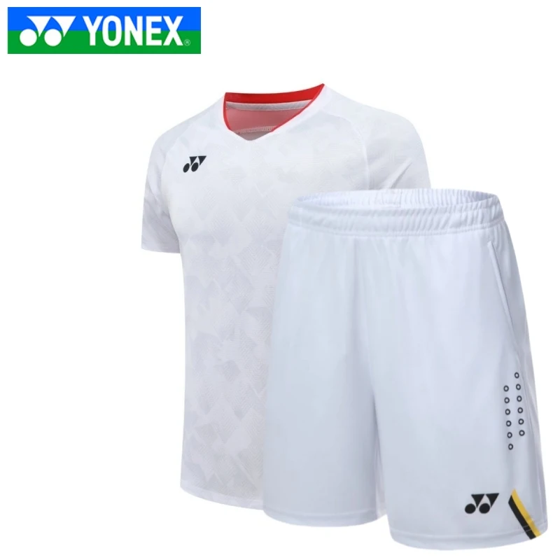 Badminton Shorts YONEX Men's Breathable Quick Drying Badminton Running Short Sleeve Sport Jogging Fitness Shorts