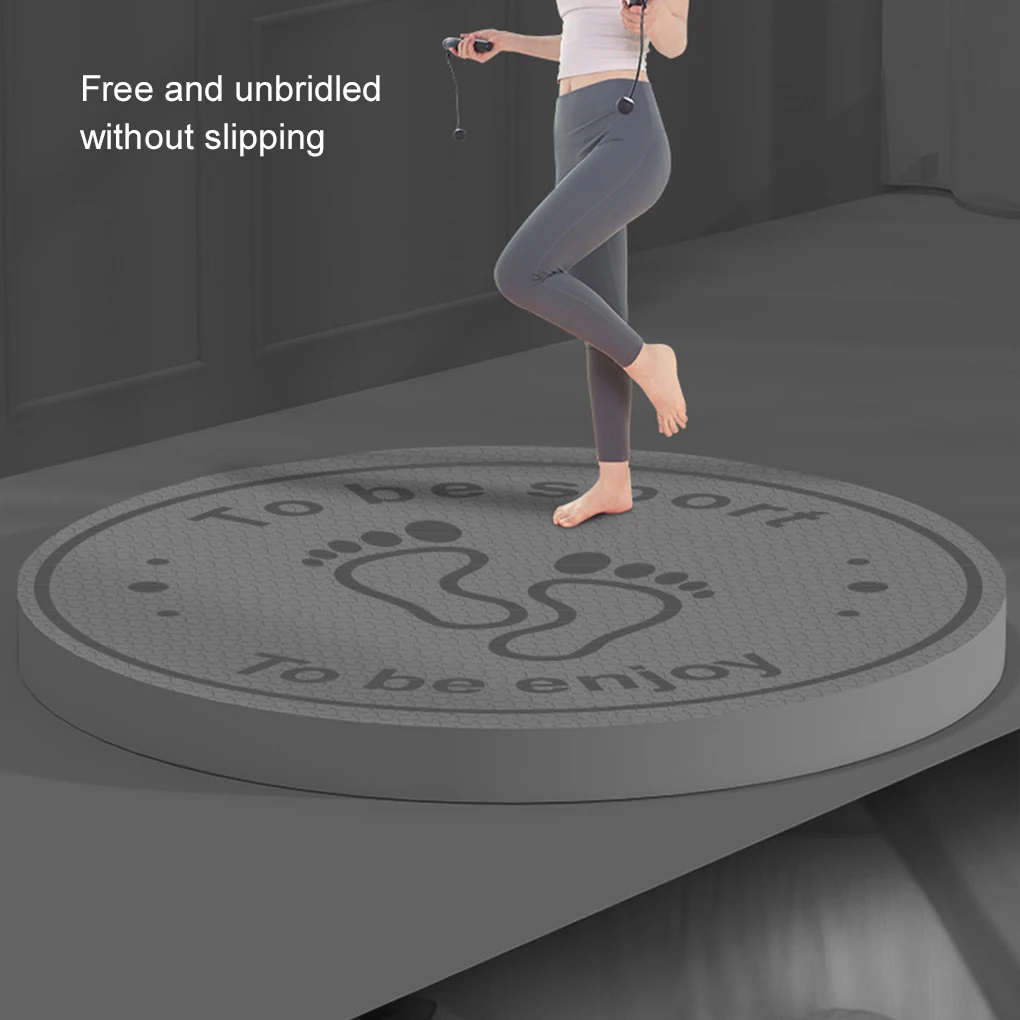 Anti Slip Jump Rope Mat 12MM Thickness Round Rope Skipping Pad 60cm Soundproof Silent Yoga Mat Dancing Cushion Fitness Equipment