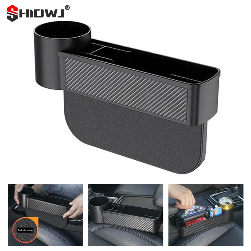 

Car Storage Tool Black Auto Car Seat Gap Catcher Filler Box Pocket Organizer Holder SUV Pocket Stowing Tidying Car Accessories