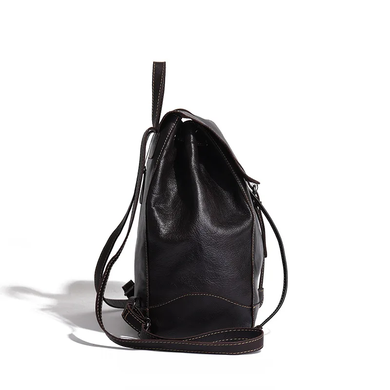 New Women Leather Backpack Retro Luxury Brand Bags