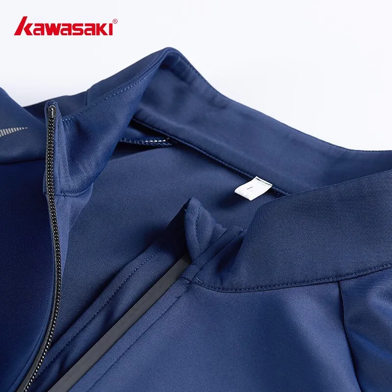 Genuine Kawasaki Badminton Knit Coat for Men and Women Breathable Badminton Sport Jacket