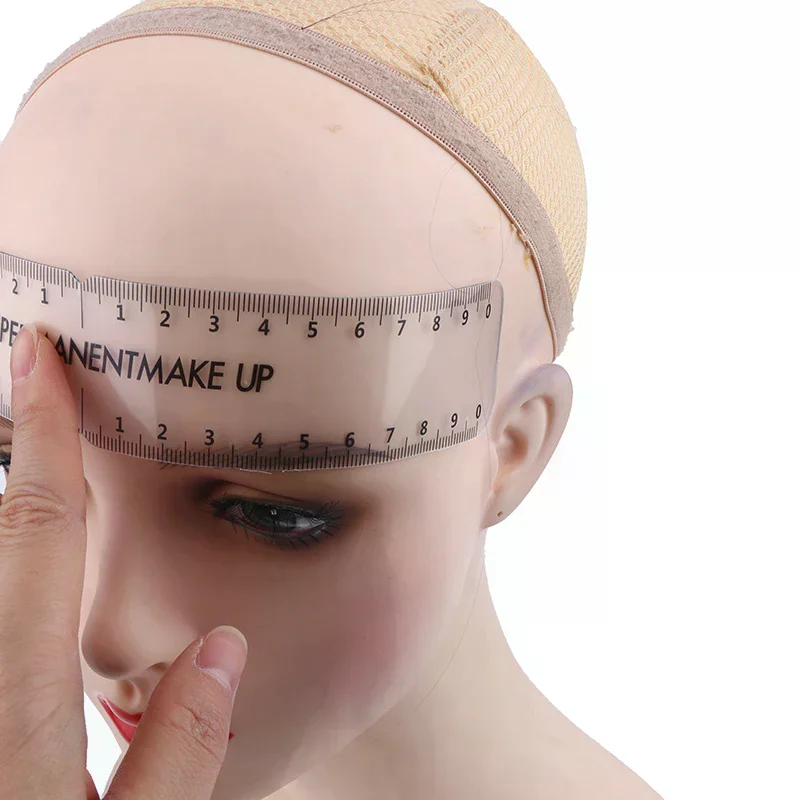 1/5Pcs Reusable Eyebrow Guide Ruler - Universal Semi-Permanent Makeup Stencil Template Measure Tool For Brow Grooming Styling