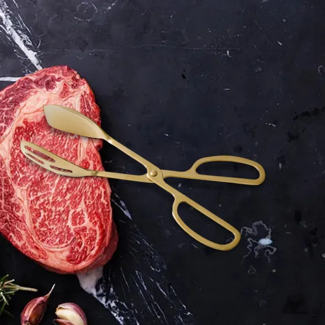 Kültéri Barbecue Klip Kemping Sült Steak Élelmiszer -Klip Rozsdamentes Acél Nyilvános Fa Fogantyú - Image 3