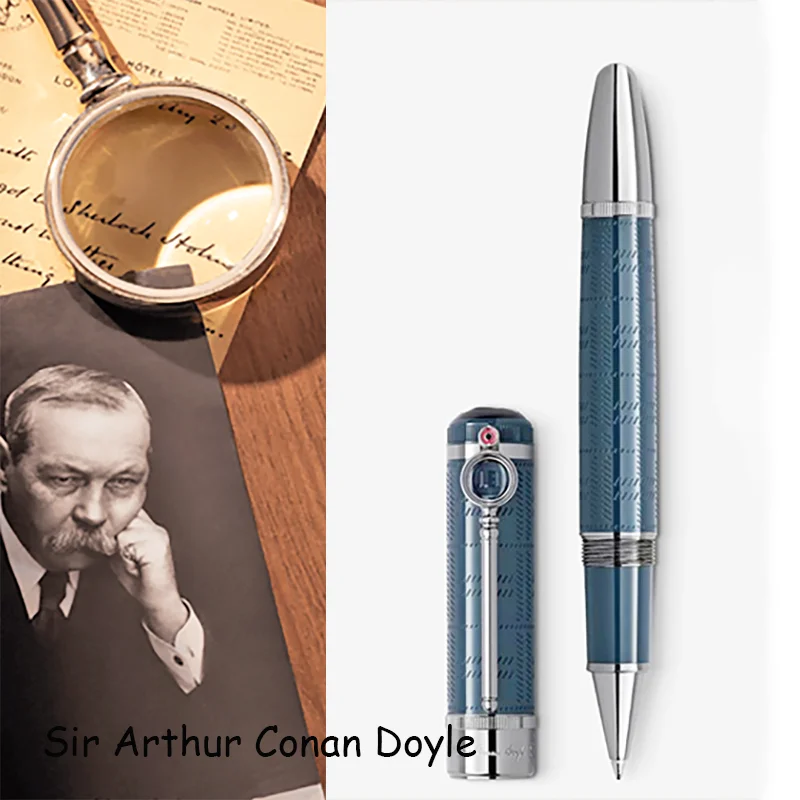 Lanlan MB Sir Arthur Conan Doyle Special Signature Rollerball Ballpoint Pen High Quality With Magnifier On Clip