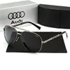Audi UV400 Polarized AntiGlare Retro Flight Sunglasses Glasses for Motorcycle Classic FrogEye Outdoor Glasses Men Women 501