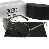 Audi UV400 Polarized AntiGlare Retro Flight Sunglasses Glasses for Motorcycle Classic FrogEye Outdoor Glasses Men Women 501