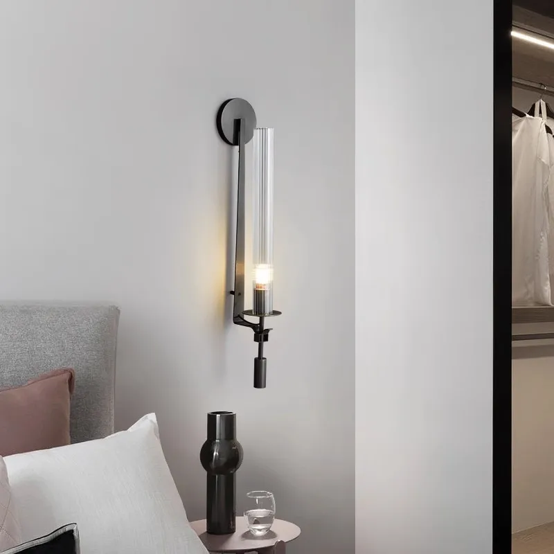 Modern Wall Lamp Glass Gold American Nordic Sconce Retro vintage Living Room Bedroom Porch Aisle Balcony Dining Decor Light led wall lamp wall sconces light wall lamp