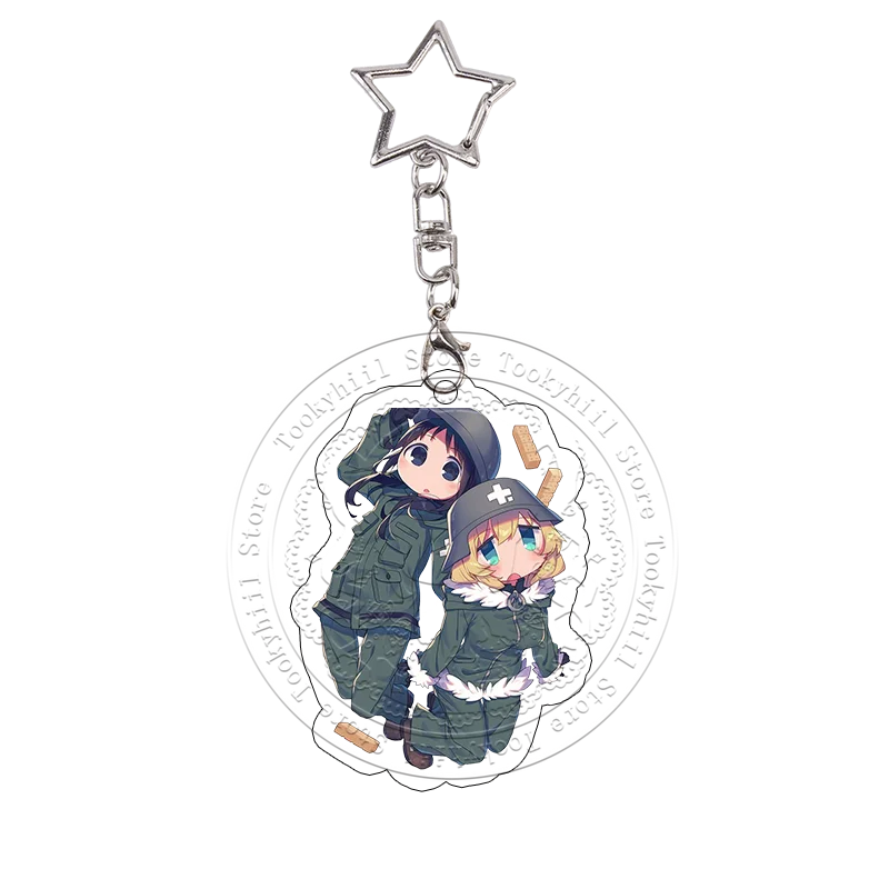 Girls' Last Tour Acryl-Schlüsselanhänger Chito Yuuri Vespertia Lustiges Design Anime-Charms Beste Freundin Taschenanhänger Schlüsselring Geburtstagsgeschenk – Detail 10