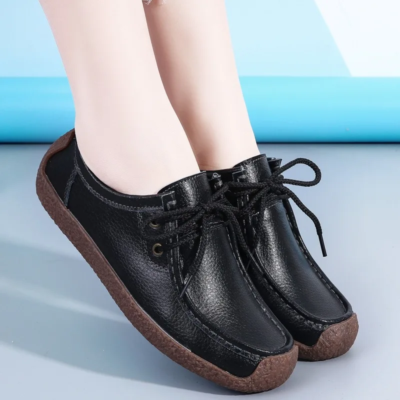 Women Shoes Slip on Loafers for Women Moccasins Casual Leather Sneakers Flat Shoes for Women Casual Loafer Shoes