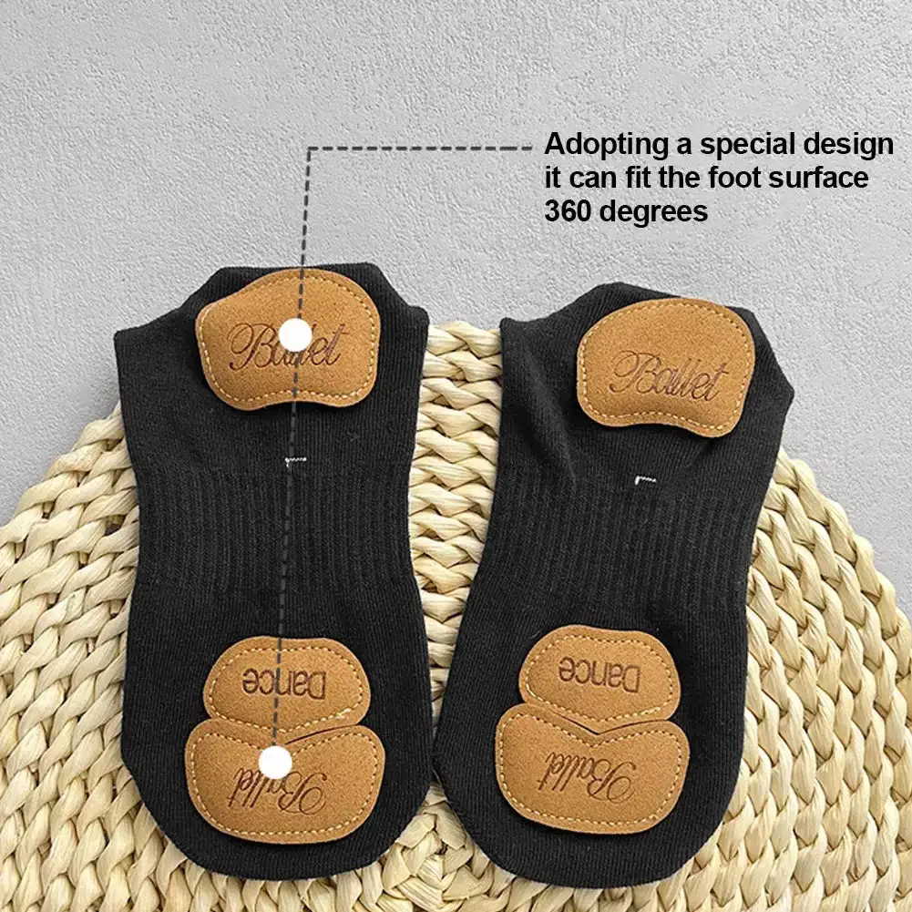 Professional Dance Yoga Socks Cotton Mid-tube Bottom Modern Dance Sock Non-slip Silicone Indoor Fitness Socks Floor Socks