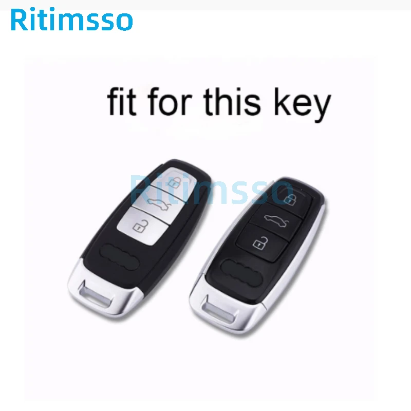 Car Key Case Cover For Audi A3 A4 B9 A6 C8 A7 S7 4K A8 D5 S8 Q7 Q8 SQ8 E-tron