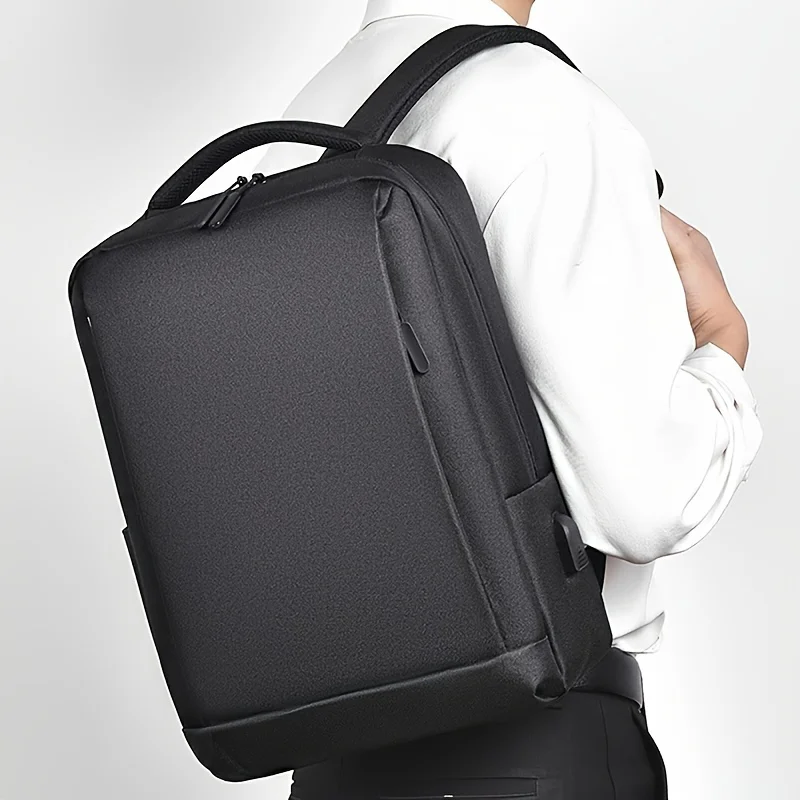 Backpack Men's Large Capacity Business Travel Bag Computer Backpack Hiking Bag Junior High School Students Backpack 30X45CM