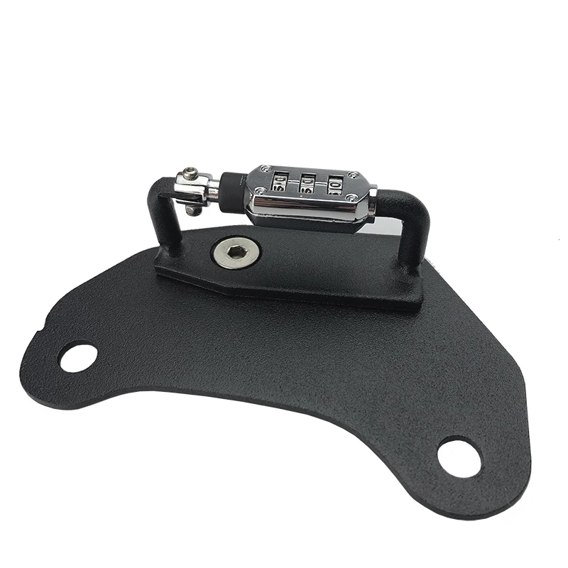 Lucchetto Antifurto Per Casco Moto In Alluminio Nero – Adatto Per Indian Scout Bobber Sixty, Con 2 Chiavi