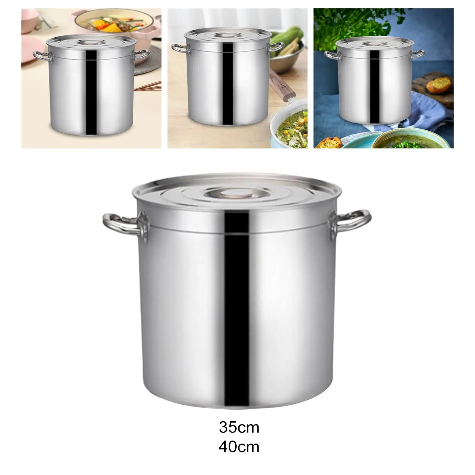 Stainless Steel Stockpot Large Soup Pot for Delicious Soups Oil Bucket  Multipurpose Canning Pasta Pot for Household Canteens - AliExpress