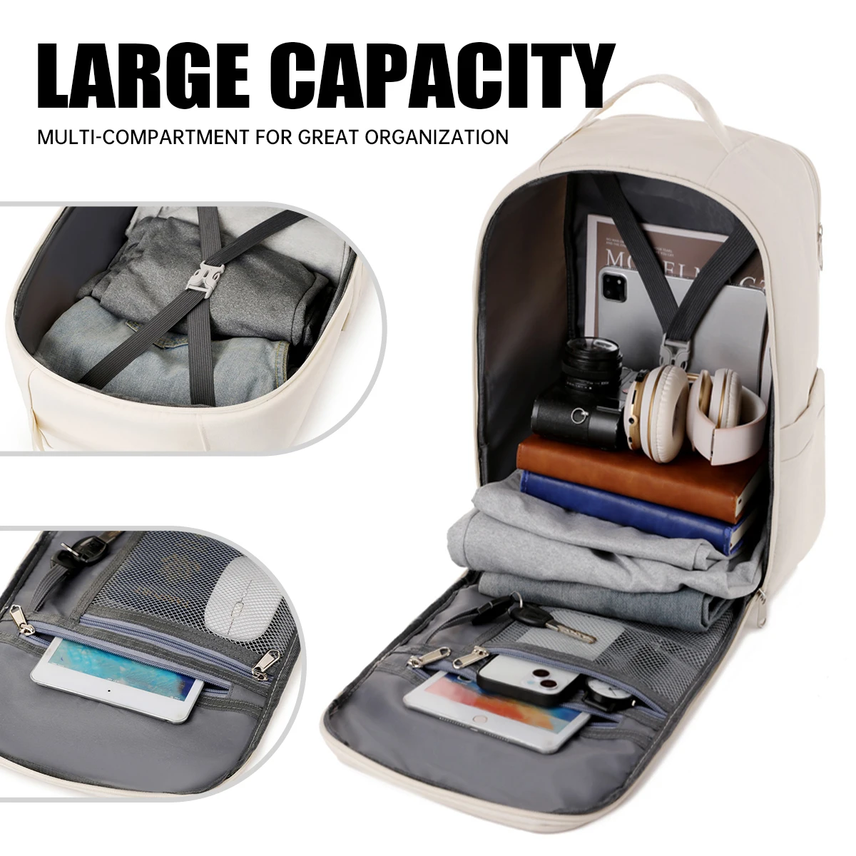 Backpack for Women 2025 New Simple Business Computer Backpack Outdoor Large Capacity Travel Bag Student School Bag for Boys