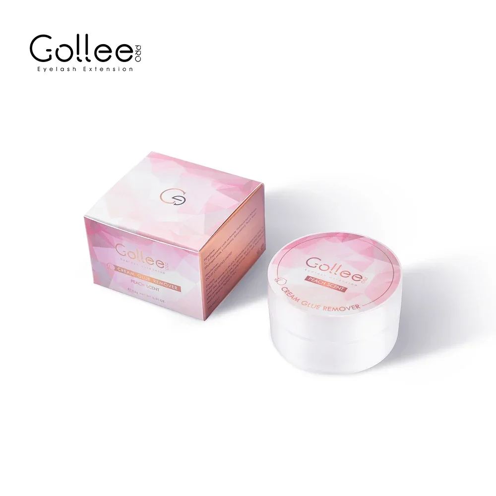 Gollee Peach Smell 15g Eyelash Adhesive Removing Cream No stimulation Fast Cleaning Makeup Remover Grafting Eyelash Adhesive Gel 6