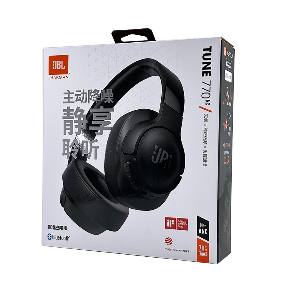 JBL Tune 770NC T770NC Original ANC Bluetooth 5.3 With LE Audio Upgrade 760NC Headphone Multi-Point Connection Headset 70H 2