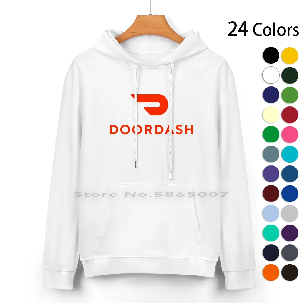 

Door Dash Delivery Driver Classic Logo Box Doordash Dasher Unofficial Uniform Pure Cotton Hoodie Sweater 24 Colors Door Dash